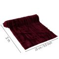 Sangle décorative en velours polyester bordeaux 25 cm x 2 m pour table et bricolage | Floristik24.fr