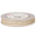 Ruban en velours beige 20 mm x