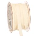 Floristik24 Satiné ruban en polyamide crème 10mm 20m pour décoration et bricolage