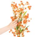 Kunstblume Branche d’Orchidée Orange 110 cm Lot de 3 pour Décoration Intérieure | Floristik24.fr