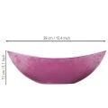 Coupe décorative en plastique rose 39 x 13 cm pour compositions florales | Floristik24.fr