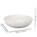 Coupe décorative ronde en plastique gris clair 30 cm | Floristik24.fr