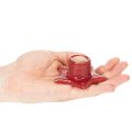 Chandeliers en céramique en forme d'étoile pour bougies fines 8 cm rouge, lot de 2 | Floristik24.fr