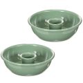 Floristik24 Support bougies chandelles en métal vert 10 cm lot de 2 pour décoration intérieure