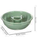 Support bougies chandelles en métal vert 10 cm lot de 2 pour décoration intérieure | Floristik24.fr