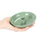 Chandelier en métal vert pour bougies droites 13 cm | Floristik24.fr