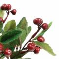 Floristik24 Mock berry bush artificiellement rouge avec 7 branches