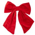 Floristik24 Lot de 3 nœuds décoratifs en tissu rouge 28 cm pour Noël