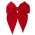 Floristik24 Grande boucle décorative en velours rouge 50 cm pour fenêtres et portes
