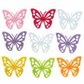 Papillon en feutre Couleurs au choix 3,5x4,5cm 54 pcs