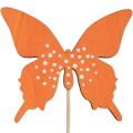 Bouchon de fleur en bois papillon coloré 9cm/29cm 12pcs