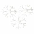 Floristik24 Flocons de neige épars blancs Ø17mm 240p