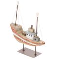 Floristik24 Bateau décoratif en bois 20 cm pour rebord de fenêtre