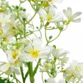 Floristik24 Explosion de soie artificielle, décoration florale, fleur en soie, décoration fleur blanche L72cm
