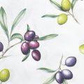 Floristik24 Serviettes aux olives décoration de table d&#39;été 33x33cm 20pcs