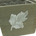 Floristik24 Boîte à plantes bois shabby chic boîte en bois gris 11×14.5×14cm
