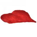 Floristik24 Décoration coeur en sisal avec fibres de sisal rouge 40x40cm