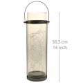 Floristik24 Lampe de jardin, lanterne solaire, tube lumineux pour décoration LED blanc chaud H35cm