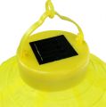 Floristik24 Lampion LED avec solaire 20cm jaune