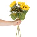 Tournesols artificiels avec feuilles réalistes, 58 cm, lot de 3 | Floristik24.fr