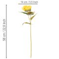 Tournesols artificiels avec feuilles réalistes, 58 cm, lot de 3 | Floristik24.fr