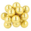 Boules de Noël miniatures sur fil 20 mm en plastique couleurs cuivre, orange et or – Lot de 140 | Floristik24.fr