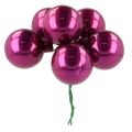 Boules de Noël miniatures en verre avec fil miroir multicolore 40 mm x32 | Floristik24.fr