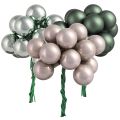 Floristik24 Baies Miroir Vert Perle Gris Ø20mm 140 pièces