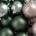Baies Miroir Vert Perle Gris Ø20mm 140 pièces | Floristik24.fr