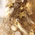 Lot de 140 mini boules de Noël en verre crème et beige Ø 2 cm | Floristik24.fr