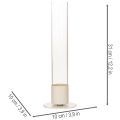 Chandelier moderne en métal avec cylindre en verre et base 31 cm | Floristik24.fr
