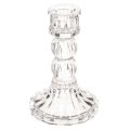 Floristik24 Bougeoir en verre transparent 12 cm – Lot de 2