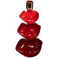 Floristik24 Bougeoir en forme de lèvres brillantes, design moderne, 21 cm
