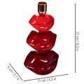 Bougeoir en forme de lèvres brillantes, design moderne, 21 cm | Floristik24.fr