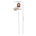 Jardin Stecker métal rouille nichoir avec cœur et branche 100 cm | Floristik24.fr