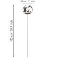Décoration extérieure en métal - Motif cerfs et sapin - 100 cm | Floristik24.fr
