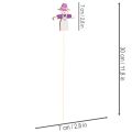 Figures épouvantails en bois sur pique 30cm assorties 12 pièces | Floristik24.fr