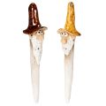 Floristik24 Figurine décorative de nain de jardin pour pots de fleurs, 16 cm, lot de 2