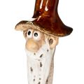Figurine décorative de nain de jardin pour pots de fleurs, 16 cm, lot de 2 | Floristik24.fr