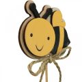 Floristik24 Bouchon d&#39;abeille bouchon de fleur décoration d&#39;abeille en bois 8cm/32cm 12pcs