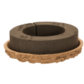 Anneau de mousse florale OASIS® Renewal® Floral Foam Biolit® avec coupelle, Ø 17 cm, noir, lot de 2 | Floristik24.fr