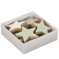 Lot de 9 étoiles en bois