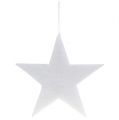 Floristik24 Grande étoile à suspendre Blanc 45cm L56cm 1pc