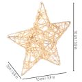 Lot de 12 étoiles décoratives en fil métallique doré, tailles 7 cm et 10 cm | Floristik24.fr
