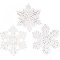 Floristik24 Pièces de dispersion flocon de neige, cristal de glace de décoration de dispersion 3.5cm 72pcs