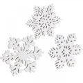 Floristik24 Pièces de dispersion flocon de neige, cristal de glace de décoration de dispersion 3.5cm 72pcs