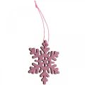 Floristik24 Décorations de sapin de Noël pendentif flocon de neige bois 8cm 36pcs
