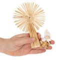 Set de décorations de Noël en paille - 35 pièces, étoiles et figurines | Floristik24.fr