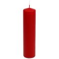Floristik24 Bougies piliers rouges Bougies de l&#39;Avent bougies rouges 200/50mm 24pcs
