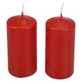Bougies piliers H100 Ø50cm bougies rouges 12pcs | Floristik24.fr